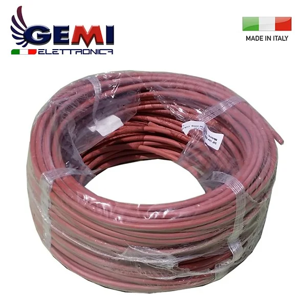 High voltage cable for ground crossing for electric fence