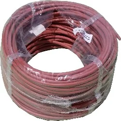 High voltage cable for ground crossing for electric fence