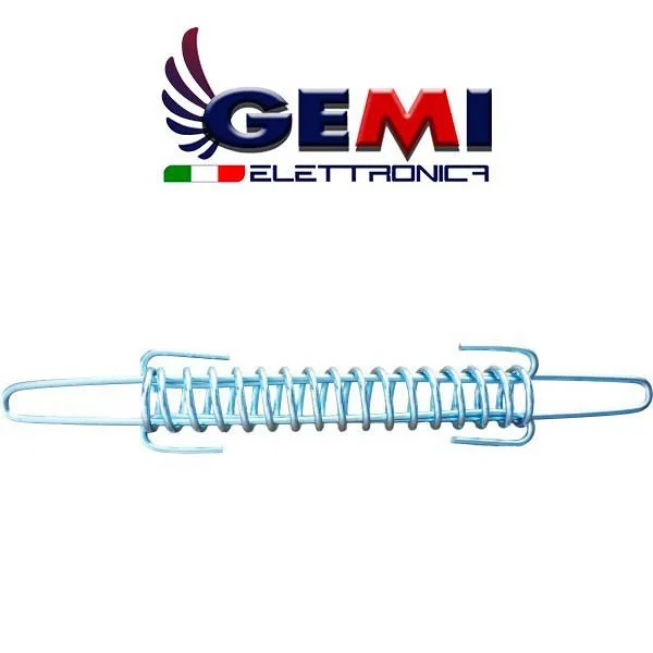 Galvanized tension spring for electric fence