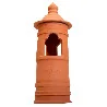 Artistic hand-operated smoke hood in refractory clay 100% Made in Italy Gemi Elettronica