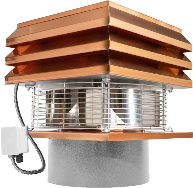 Pro copper round for chimney Chimney fan 