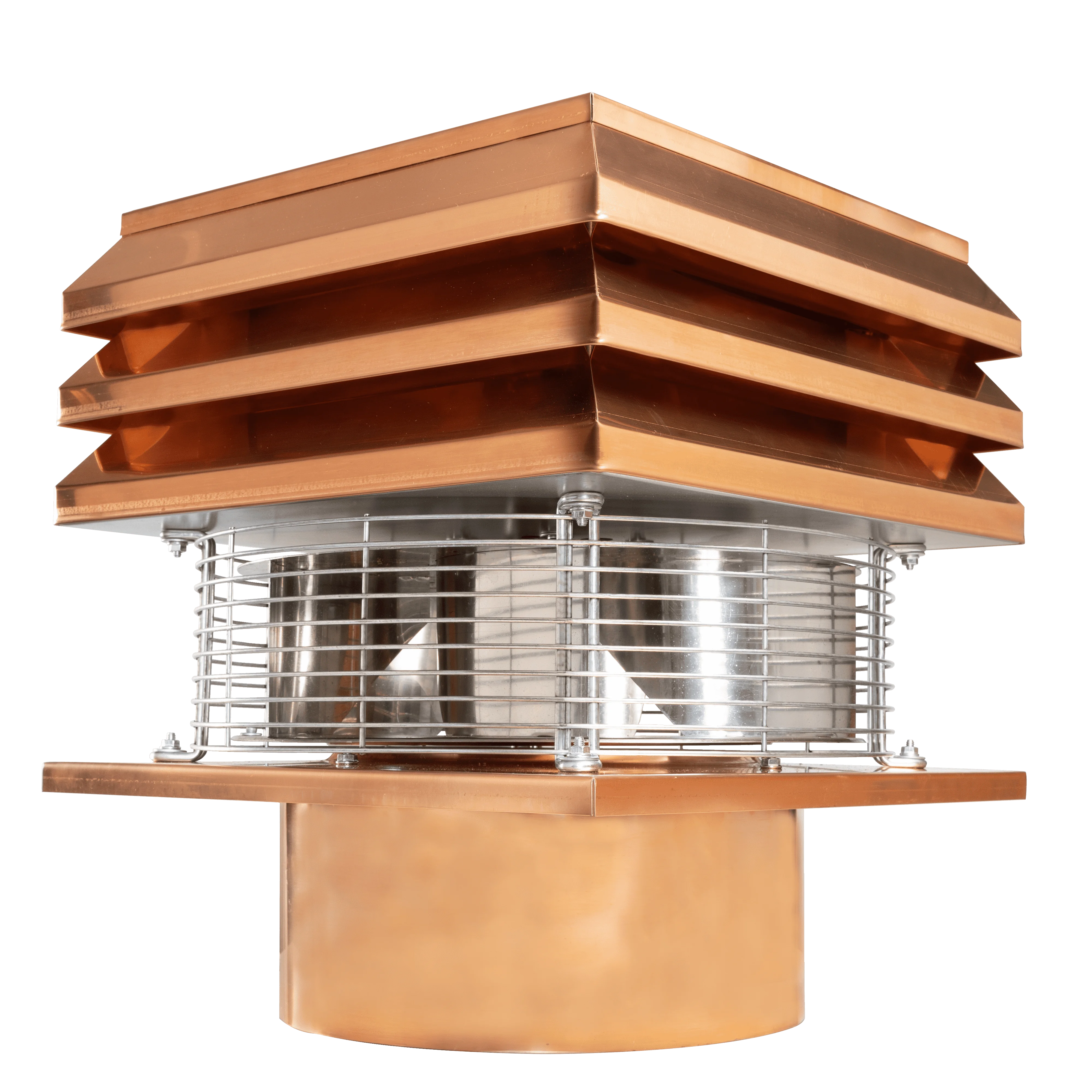 Pro copper round for chimney Chimney fan 