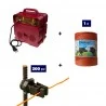 Electric Fencing Complete kit for wild boars with 220V energizer and 1000m 6mm² wire for electric fence