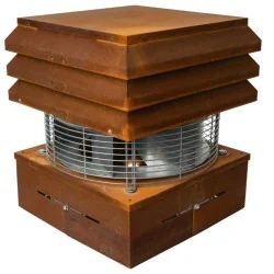Professional corten square Chimney fan 