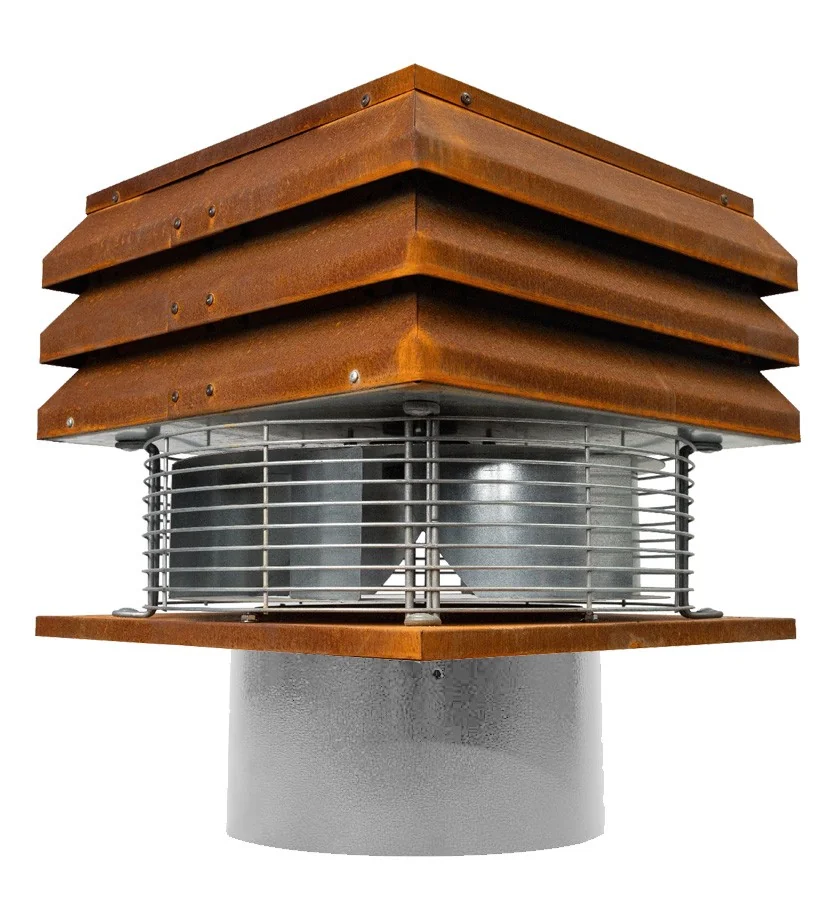 Professional corten round Chimney fan 