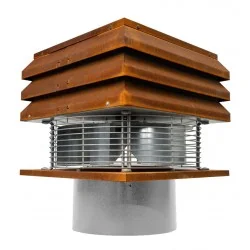 Professional corten round Chimney fan 